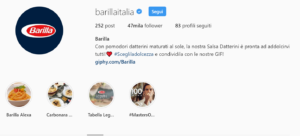 Contenuto in Evidenza Instagram